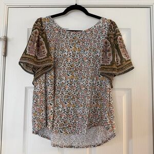 Lucky Brand Multicolor Floral Blouse